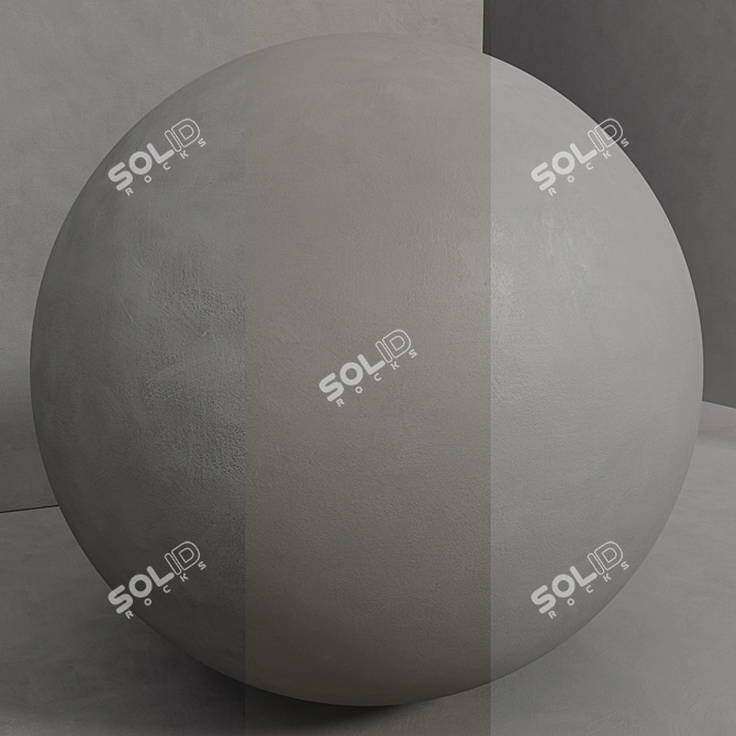 Seamless Concrete Plaster Set 3D model image 1