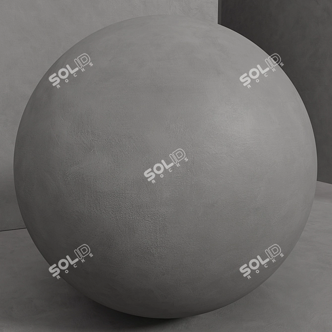 Seamless Concrete Plaster Set 3D model image 2