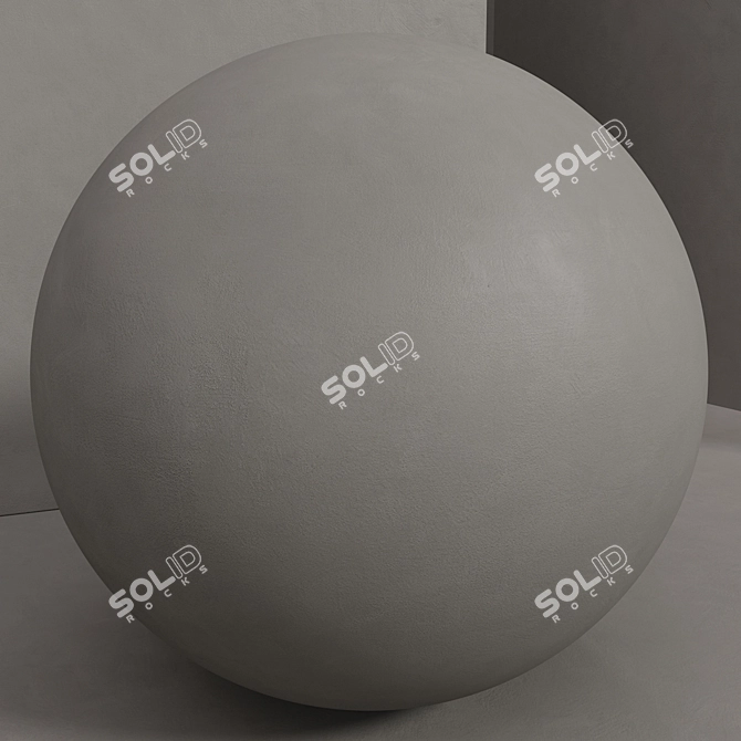 Seamless Concrete Plaster Set 3D model image 3