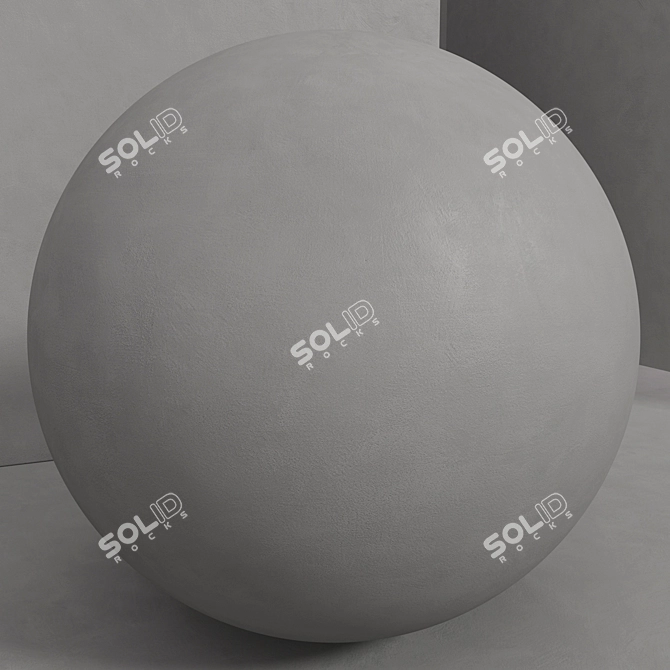 Seamless Concrete Plaster Set 3D model image 4