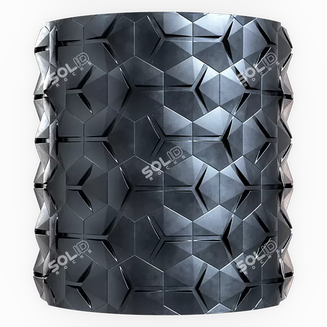 SiFi Metal Texture Collection 3D model image 1