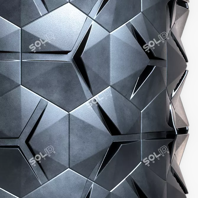 SiFi Metal Texture Collection 3D model image 2