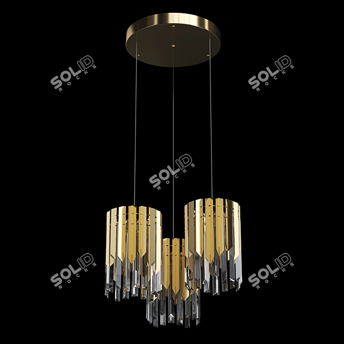 Elegant Vienna Chandelier Lighting 3D model image 1