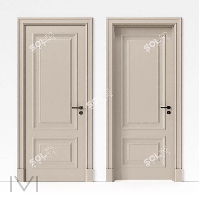 VIVOMOBILI Moscow Series Door 3D model image 1