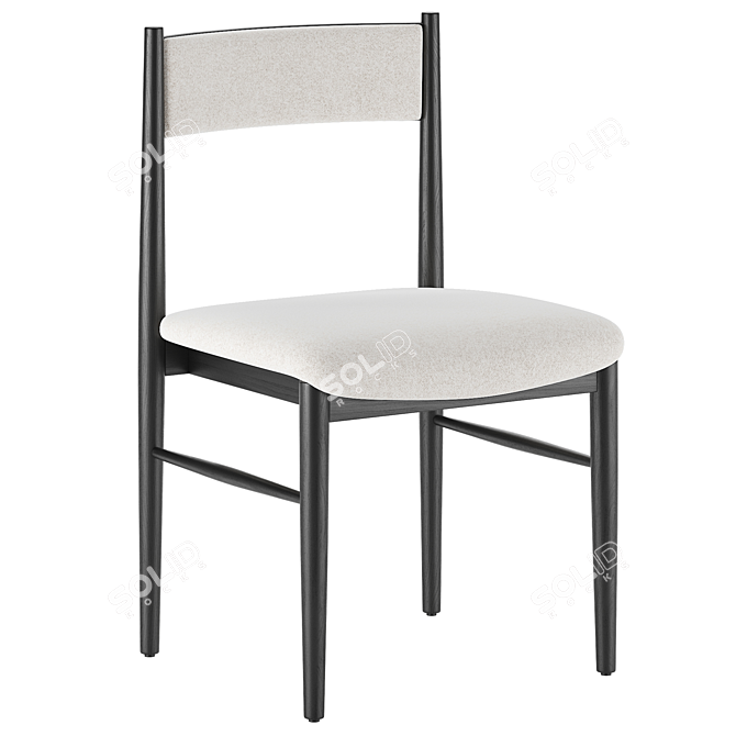 Petrie Upholstered Dining Chair 3D model image 3