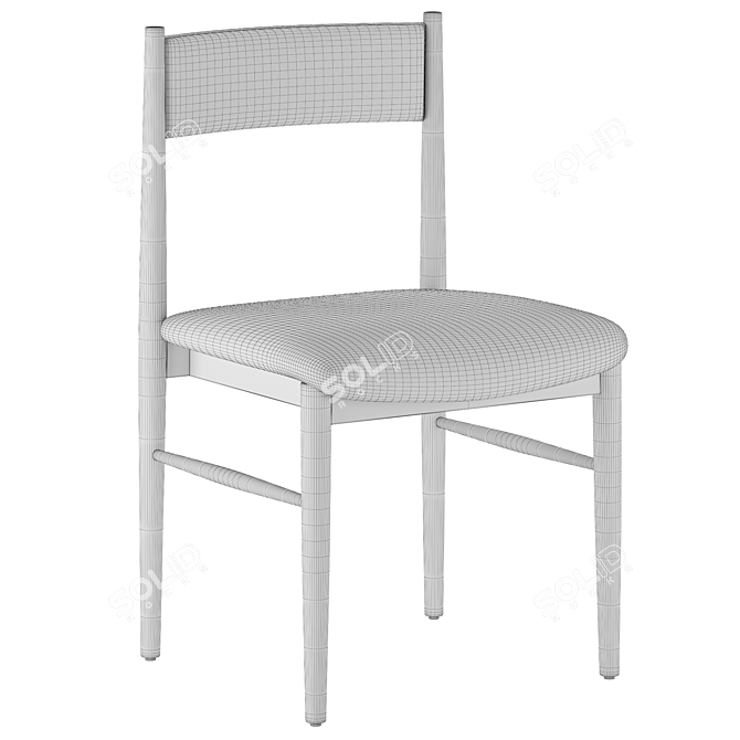 Petrie Upholstered Dining Chair 3D model image 6