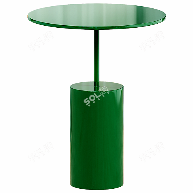  Contemporary Blue Side Table 3D Model 3D model image 3