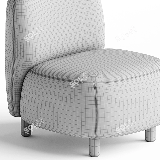  Modern Leathaire Lounge Seat 3D model image 3