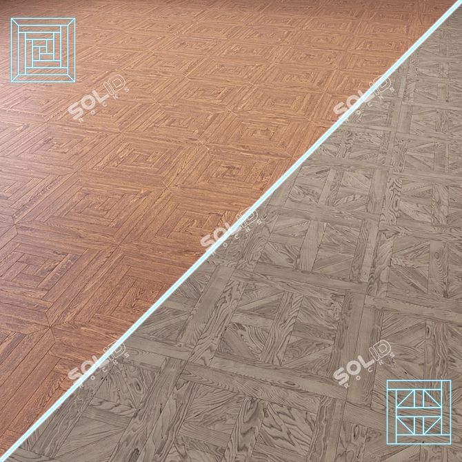 High-Quality 3D Wooden Flooring 3D model image 1