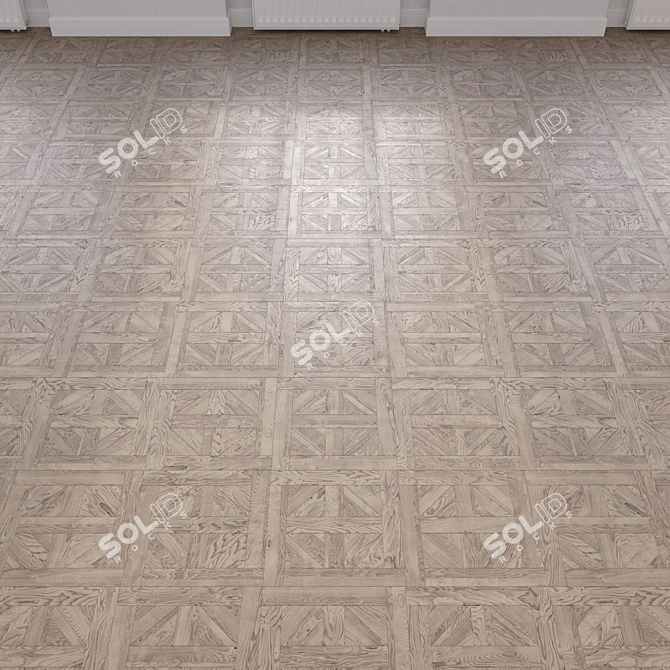 High-Quality 3D Wooden Flooring 3D model image 4