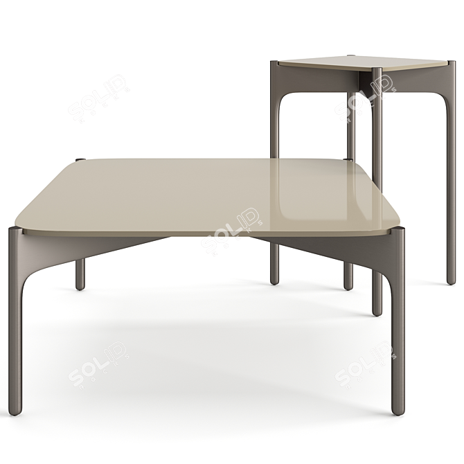 Modern Dedon Izon Coffee Tables 3D model image 4