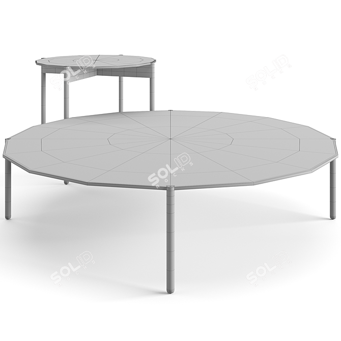 Modern Dedon Izon Coffee Tables 3D model image 7