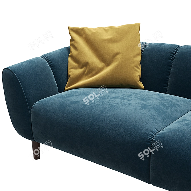 Kaza Bayton Sofa: Modern Comfort 3D model image 4