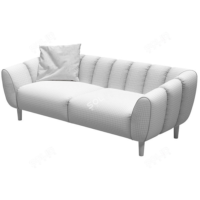 Kaza Bayton Sofa: Modern Comfort 3D model image 5