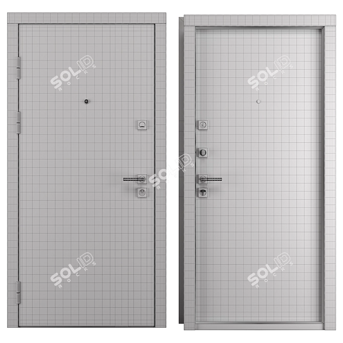 Stella Entry Metal Door (Abvehr) 3D model image 4