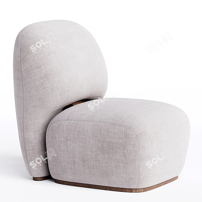 Armchair Landon, Classic Comfort Design 3D model image 1
