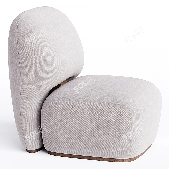 Armchair Landon, Classic Comfort Design 3D model image 3