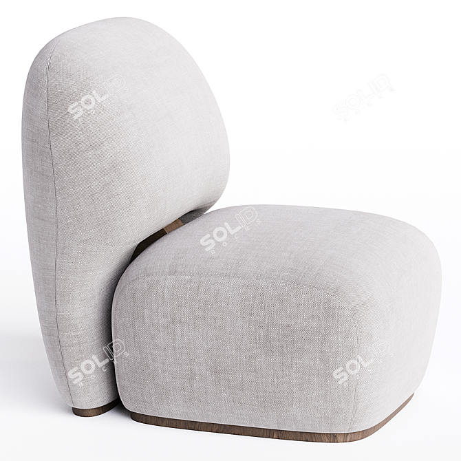 Armchair Landon, Classic Comfort Design 3D model image 4