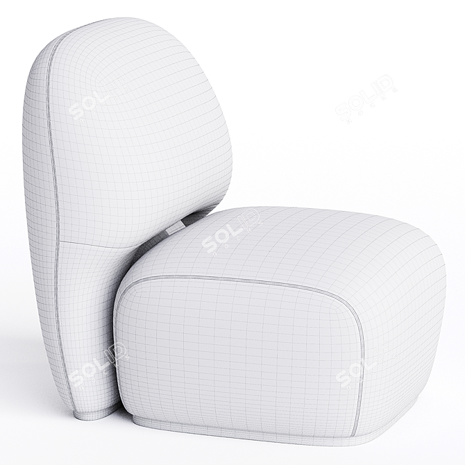 Armchair Landon, Classic Comfort Design 3D model image 5