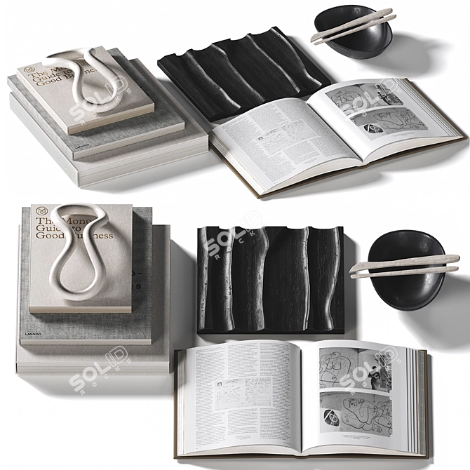 Decorative Set for Coffee Table 35 3D model image 1