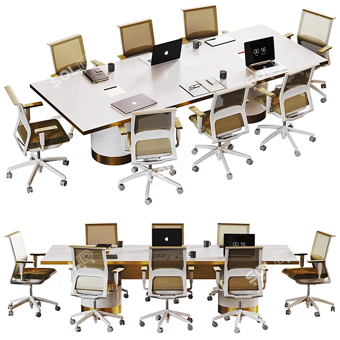  Office Set7: High-Detail 3D Models 3D model image 8