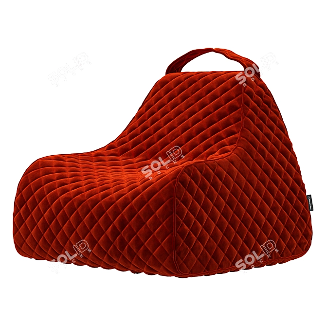 Cozy Kid's Bean Bag Chair 3D model image 3