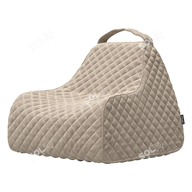 Cozy Kid's Bean Bag Chair 3D model image 4