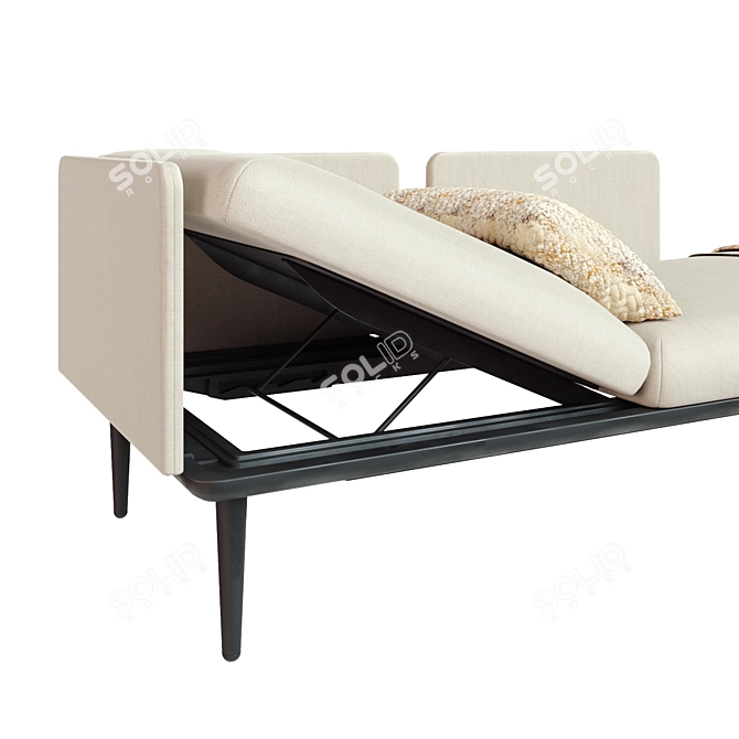 Title: Outdoor Styletto Lounge Furniture 3D model image 3