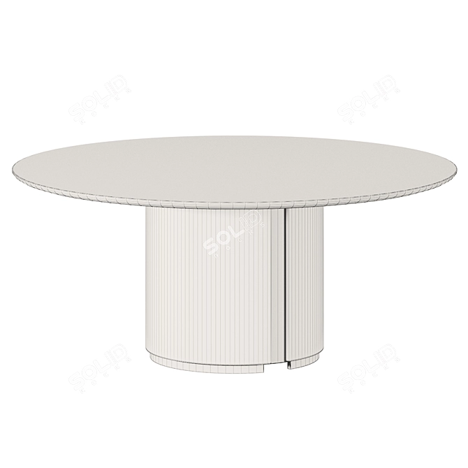 Elegant Ercolino Marble Coffee Table 3D model image 7