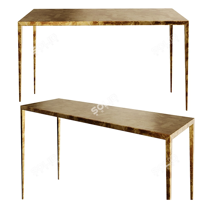 Elegant Jean Michel Frank Console 3D model image 1