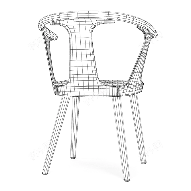 Modern SK1 Dining Chair  2021 3D model image 7