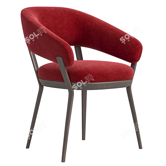 Modern Ray Dining Chair Set 3D model image 3