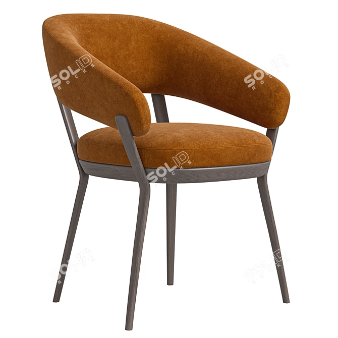 Modern Ray Dining Chair Set 3D model image 4