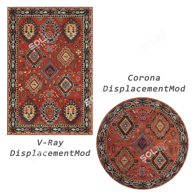 Versatile Rug Set 3D Models 3D model image 2