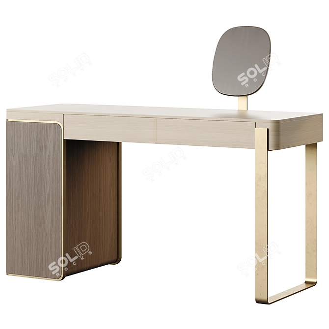 Olivya Stone DROFF Modern Vanity Desk 3D model image 1