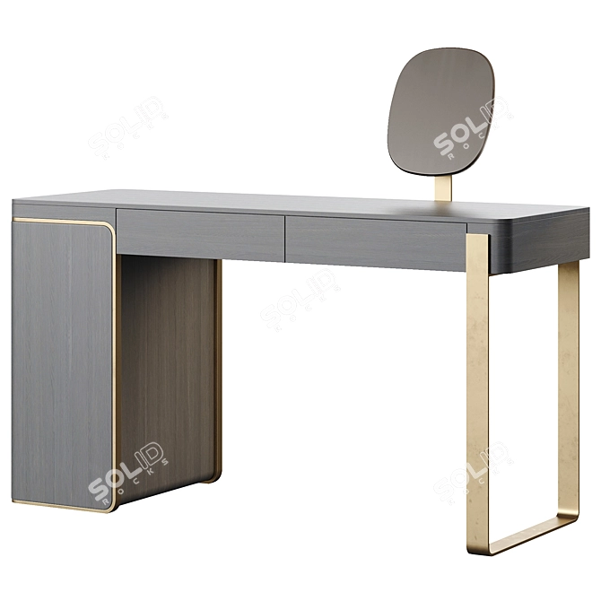 Olivya Stone DROFF Modern Vanity Desk 3D model image 2