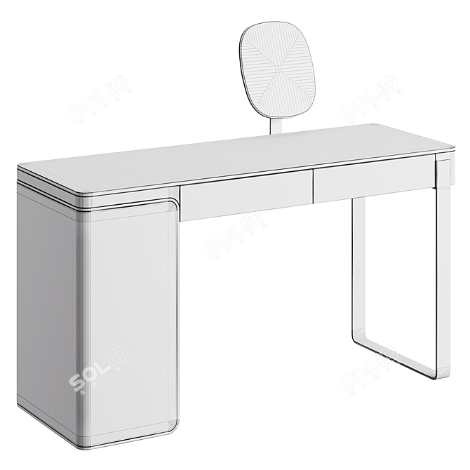 Olivya Stone DROFF Modern Vanity Desk 3D model image 6