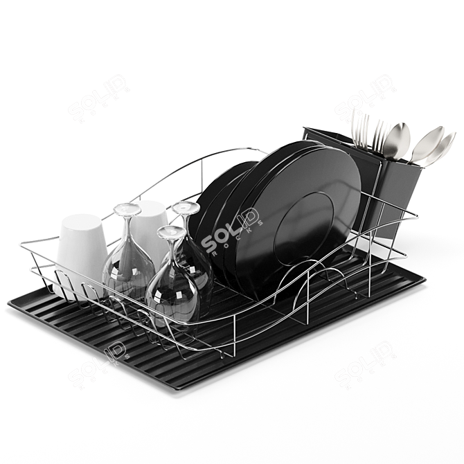 Tower Essentials Dish Drainer Set 3D model image 6