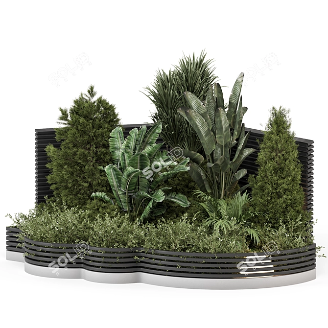 Creative Outdoor Greenery Set 1337 3D model image 5