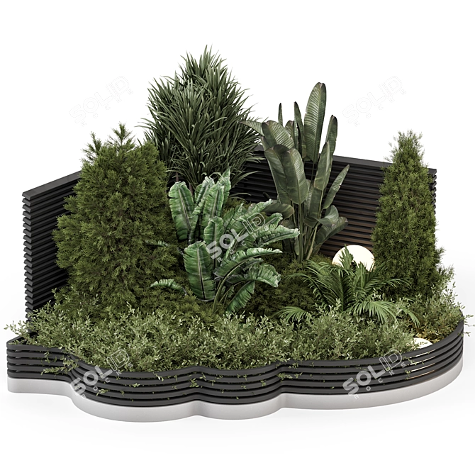 Creative Outdoor Greenery Set 1337 3D model image 6