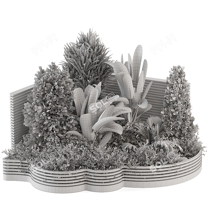 Creative Outdoor Greenery Set 1337 3D model image 7