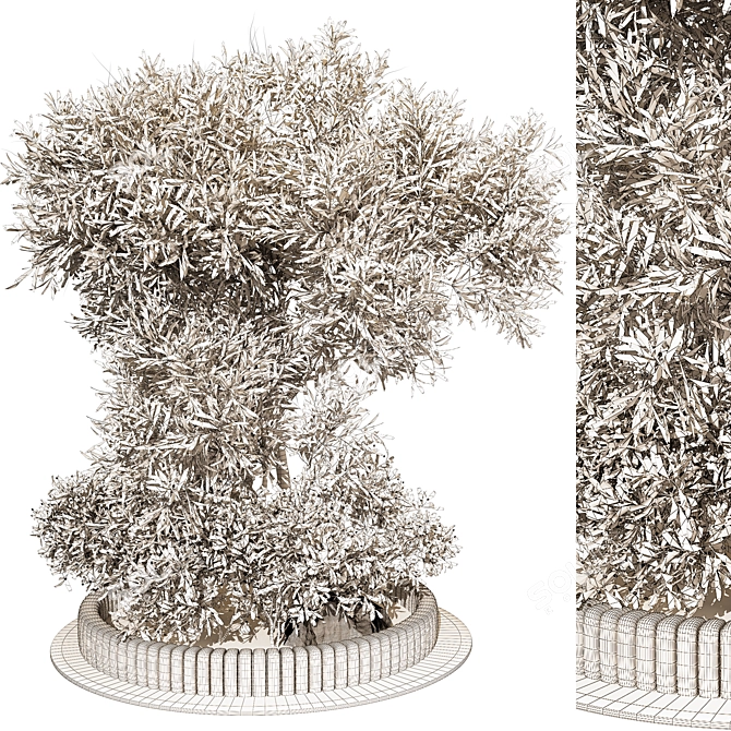 Outdoor Plant 208 3D Model 3D model image 4