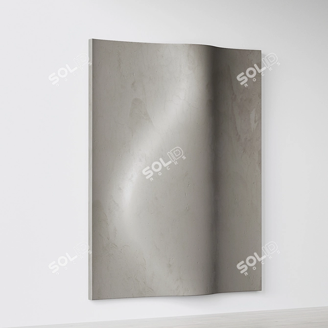 Abstract Relief Composition Wall Art 3D model image 2