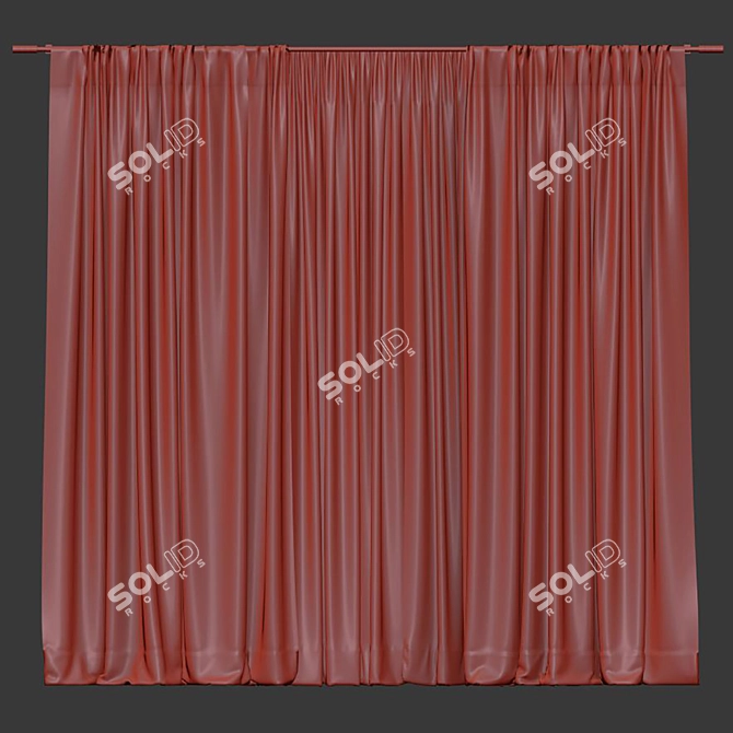 Refined Curtain Design№264 3D model image 4