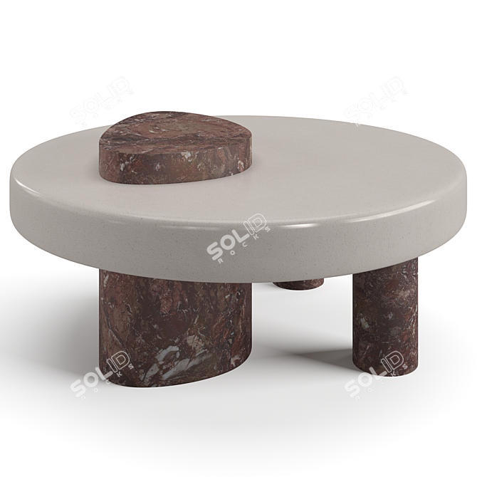 Elegance Defined: Trussardi Casa Coffee Tables 3D model image 2