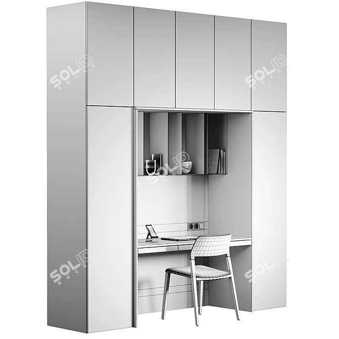 Modern Workspace Setup Kit 3D model image 6