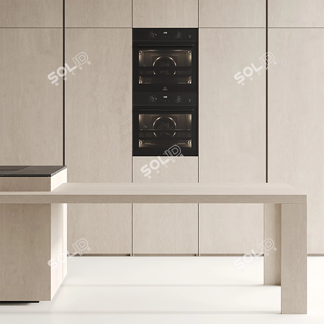 Modern Island Kitchen Renderings 3D model image 6