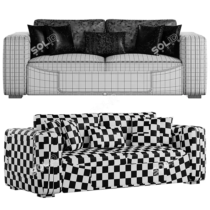 Elegant Formenti Luxury Sofa Set 3D model image 2