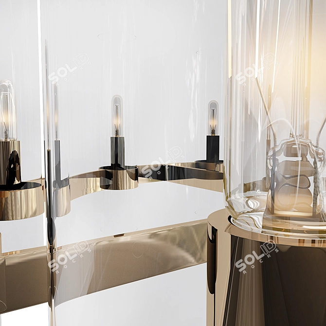 Modern Chandelier Ashby 91cm Eco-Friendly 3D model image 2