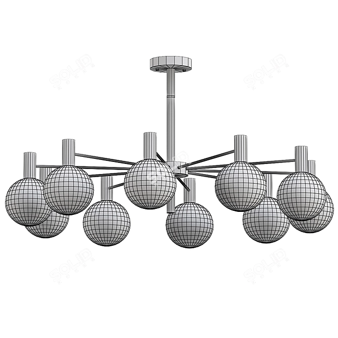 Designer Lamp Aida: VRay Model 3D model image 3